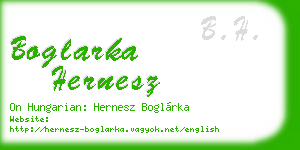 boglarka hernesz business card